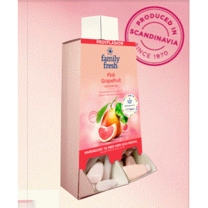 Family Fresh Pink Grapefruit Samplingsdisplay 60 ml 3 displ/ kart 