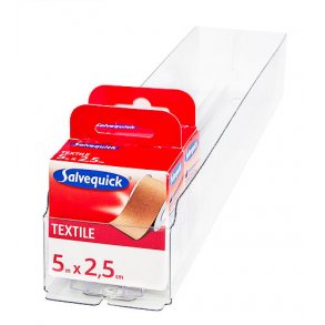 Salvequick Textiltape Pusher Kasett 45 cm 10st/ kart