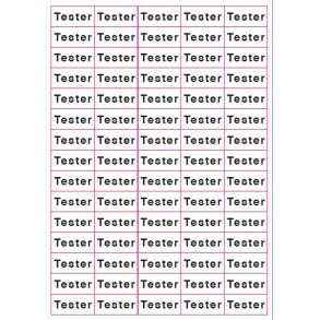 Orkla Tester Klister Etikett Ark 