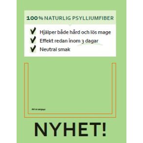 HUSK ''Grn'' Hylllkantsetikett 1 produkt 20st/ bunt