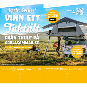 Vikbar topp/hrnskylt Sommarkampanj 10st/bunt