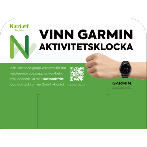 NUTRILETT TOPPSKYLT GARMIN Singelpackad