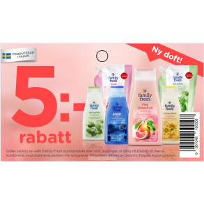 Family Fresh K-block 5:- 10st/ bunt