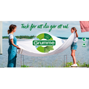 Grumme toppskylt halvpall/ vikskylt, Buntas om 10