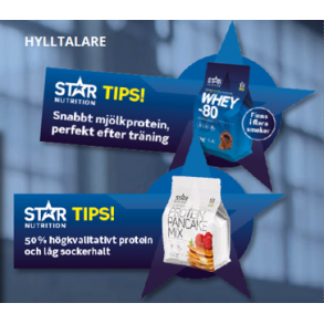 Star Nutrition Hylltalare mixpaket(vanlig skylt) Buntas om 5 i ett mixpacket p 7 olika